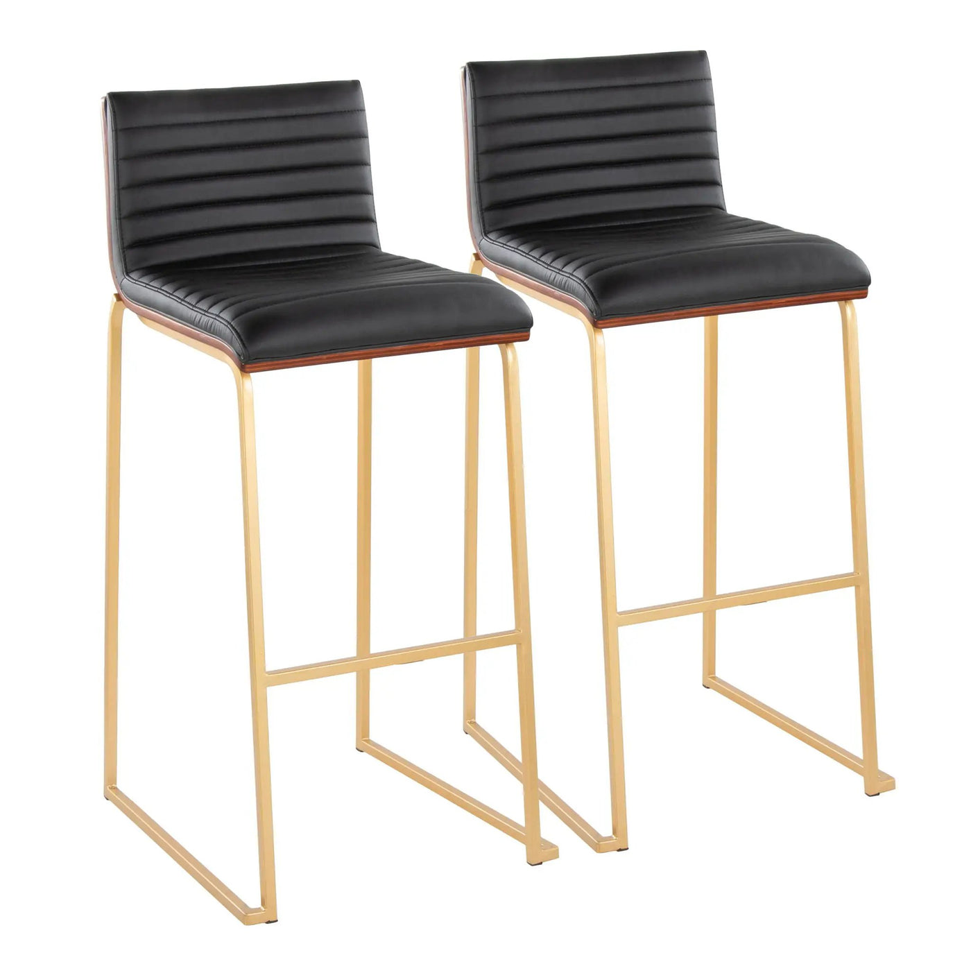 Mason Mara - Contemporary Versatile Desig Fixed Height Barstool (Set of 2) by HouseOfZazla