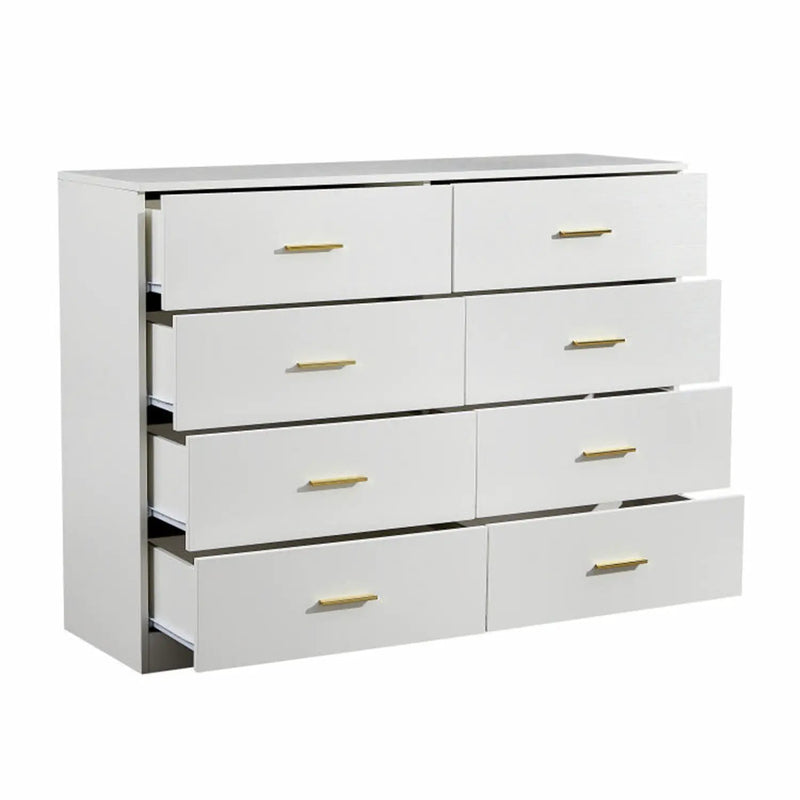 Modern Drawer Dresser For Bedroom, Ample Storage Wide Chest Of Drawers by Unique Piece Furniture