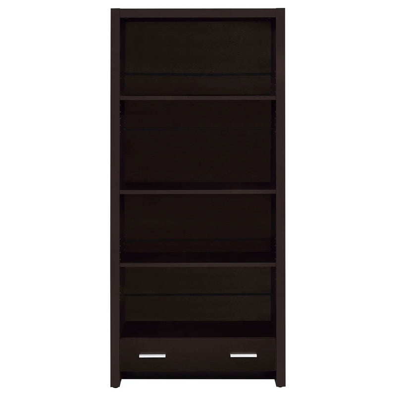 Skylar 71-inch 5-shelf Bookcase with Drawer Cappuccino by Unique Piece Furniture