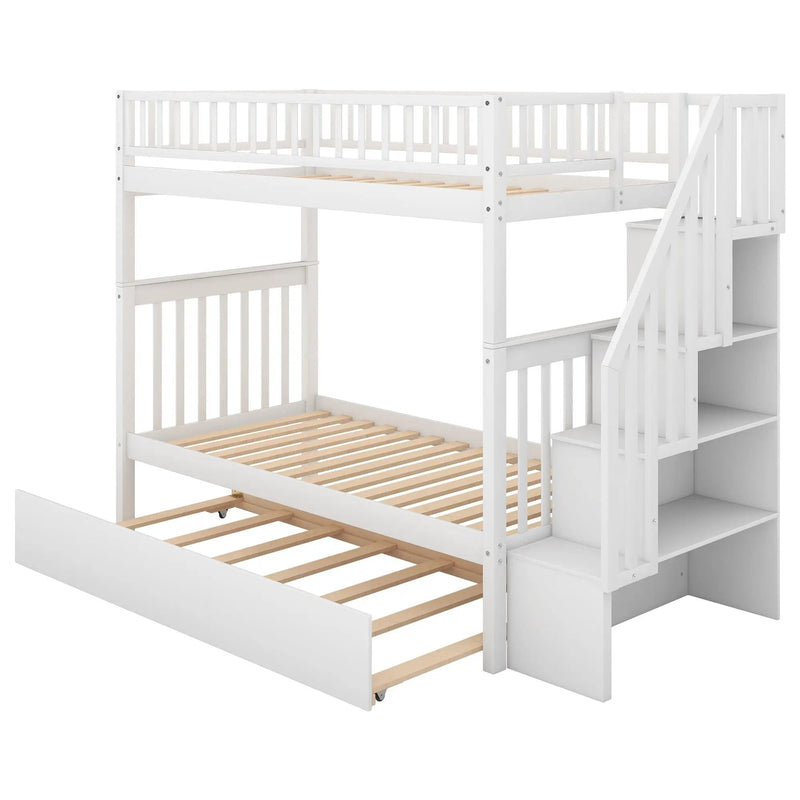 Bunk Bed With Staircase by HouseOfZazla
