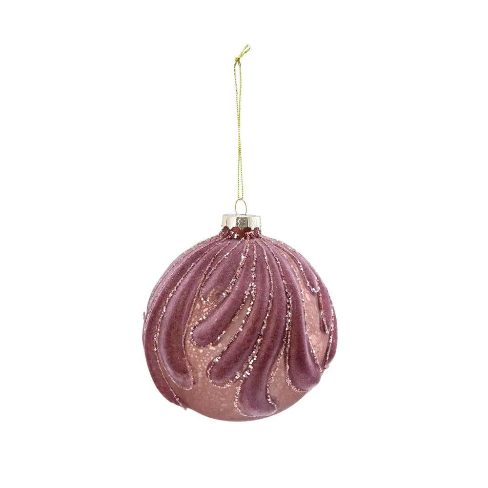Decorative Hanging Glass Christmas Ball Ornaments - Set of 6 by HouseOfZazla
