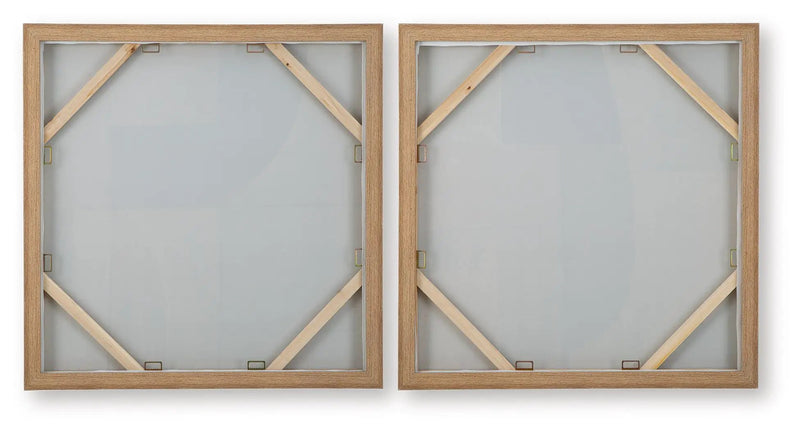 Bexlen - Wall Art Set (Set of 2) - Tan / Taupe / Black by Unique Piece Furniture