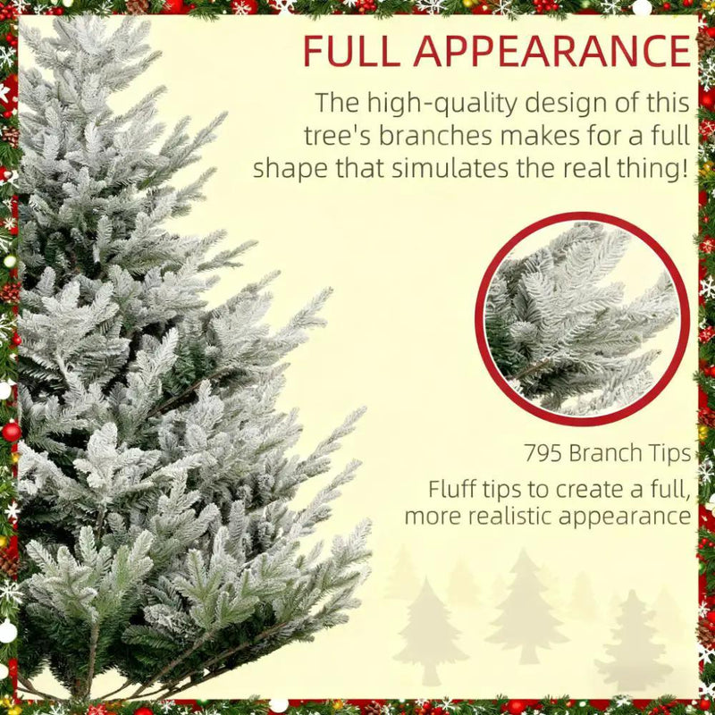Flocked Hinged Christmas Tree by HouseOfZazla