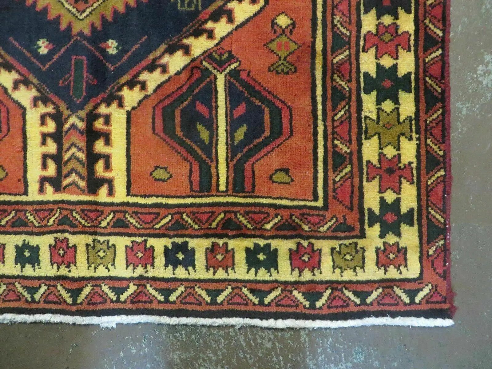 3' 4"X 7' Antique Handmade Turkish Wool Rug Organic #101 by Jewel Rugs