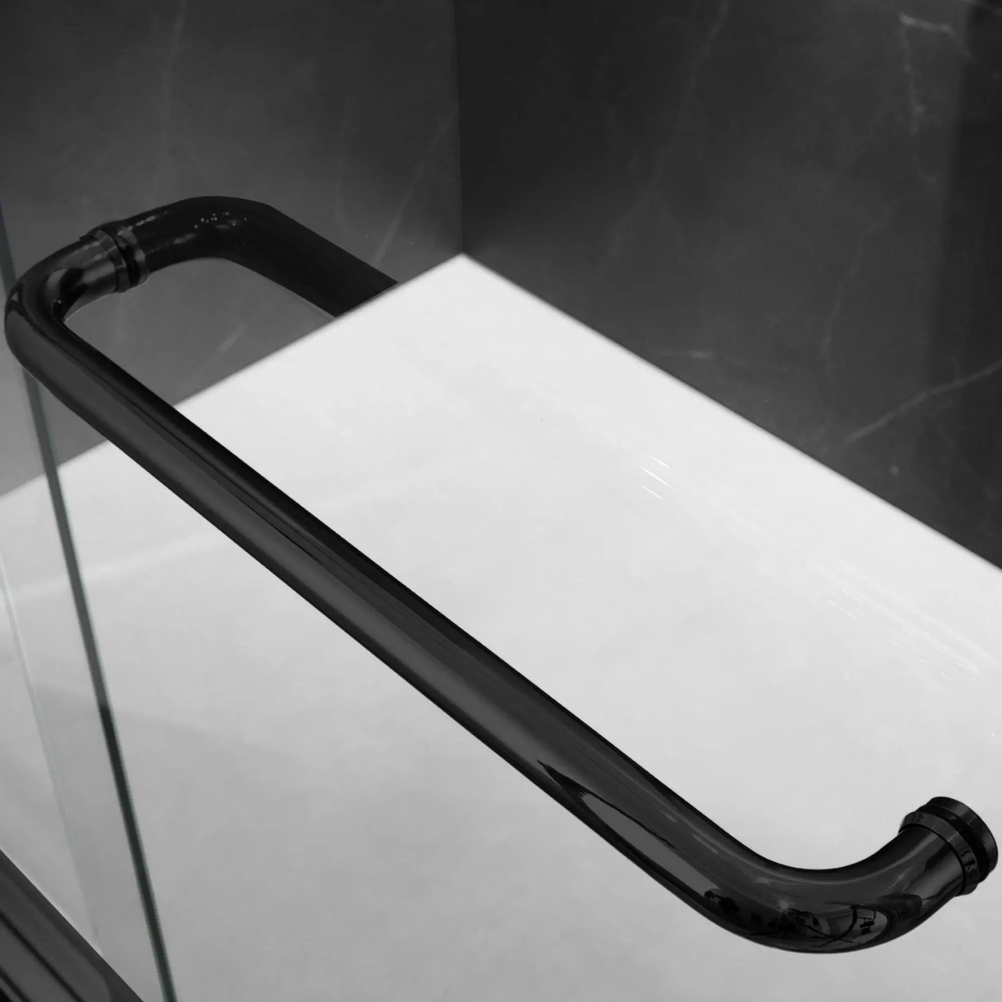 60" W x 74" H Door Sliding Frameless Shower Door with 6mm Tempered Glass LYM-02 Mat by HouseOfZazla