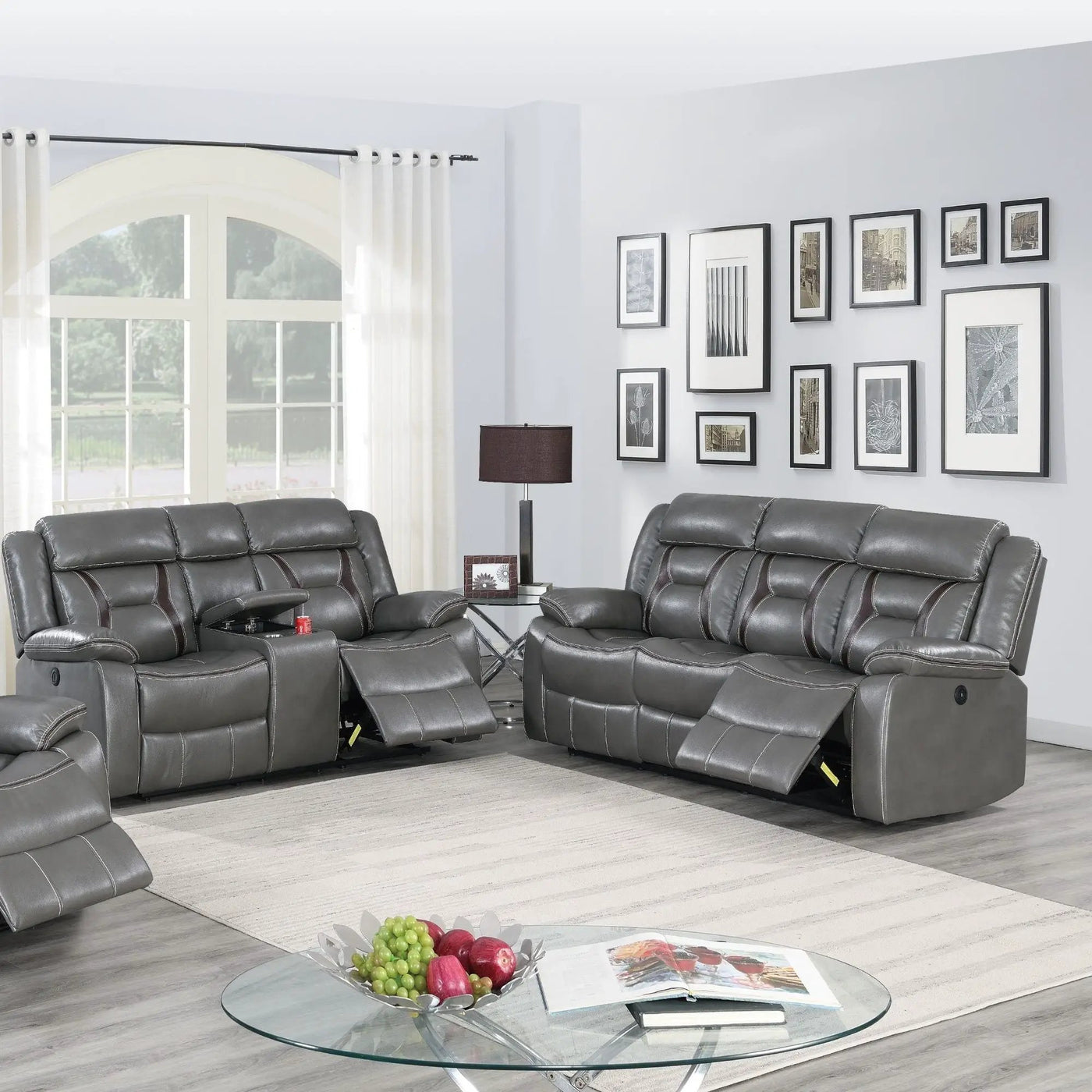 Living Room Set With Pillow Armrest And Tufted Backrest by HouseOfZazla