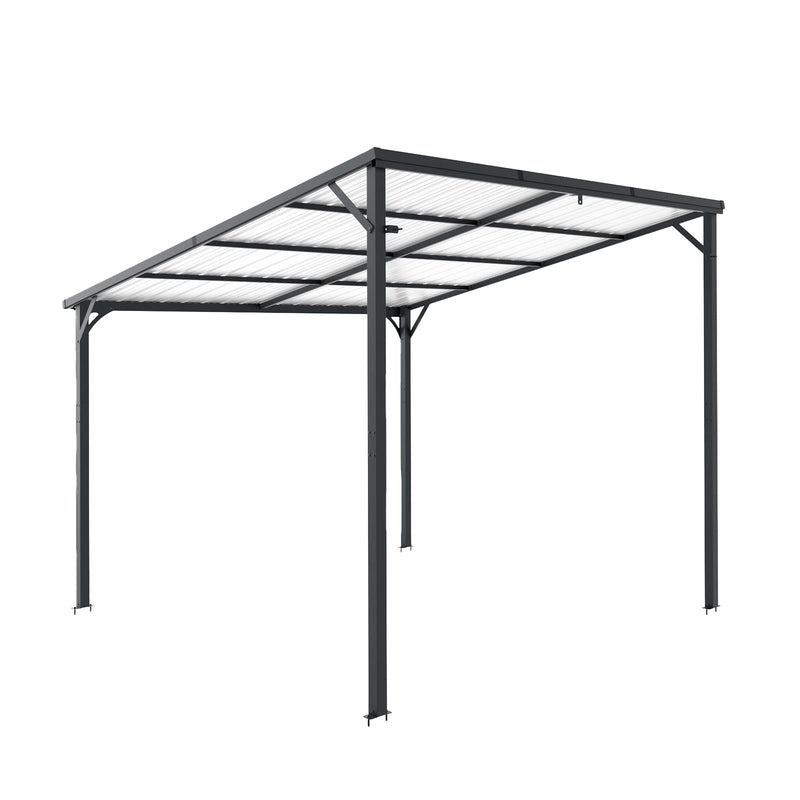 Outdoor Pergola, 10' x 10' Hardtop Gazebo for Yard by HouseOfZazla