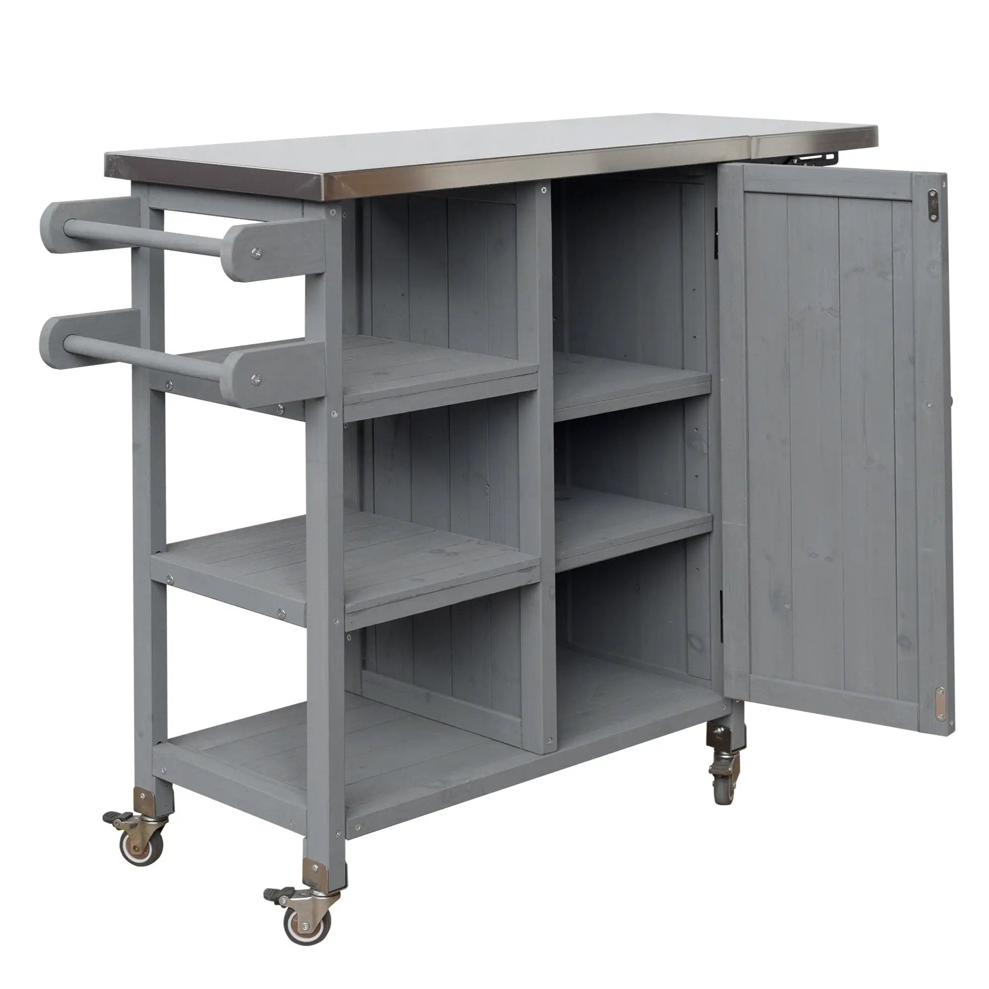Foldable Outdoor Kitchen Island Patio Kitchen Cart by HouseOfZazla