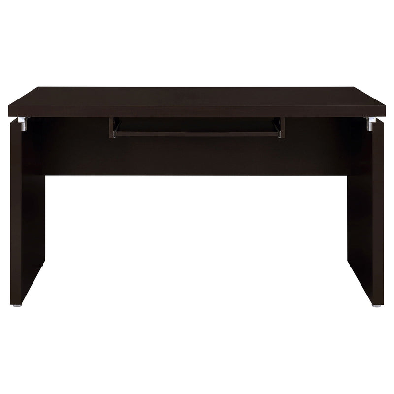 Ulloa - L Shaped Office Desk With Slide Out Keyboard Tray And Storage Drawers - Cappuccino by HouseOfZazla