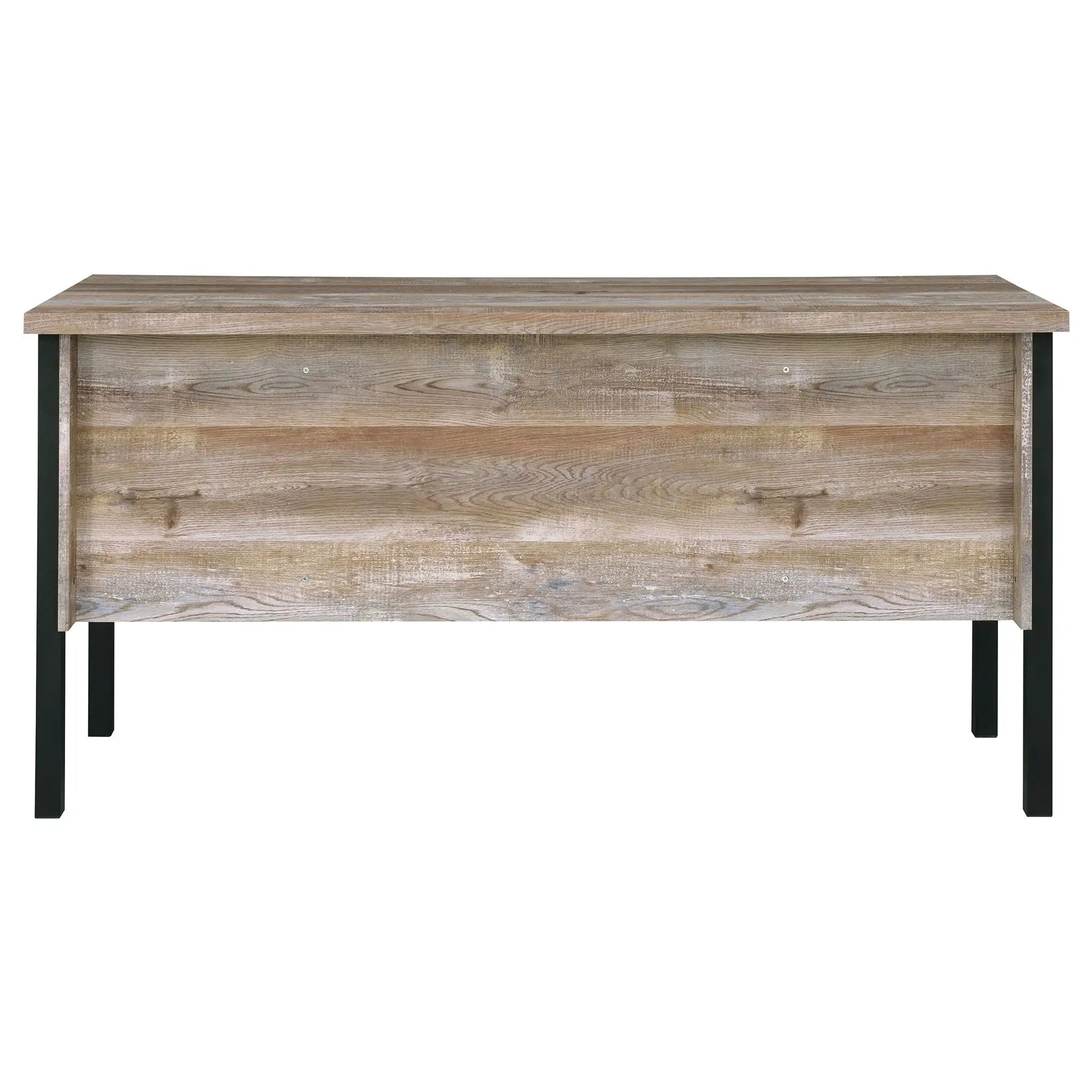 Samson 60-inch 4-drawer Office Computer Desk Weathered Oak by Unique Piece Furniture