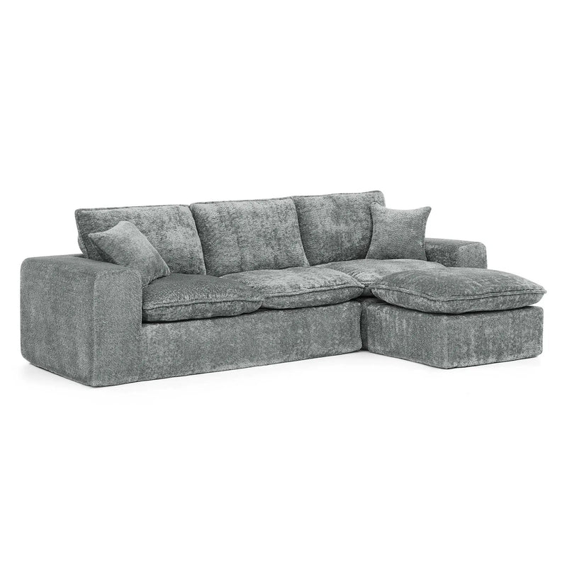 Sectional Sofa With Moveable Ottoman by Unique Piece Furniture