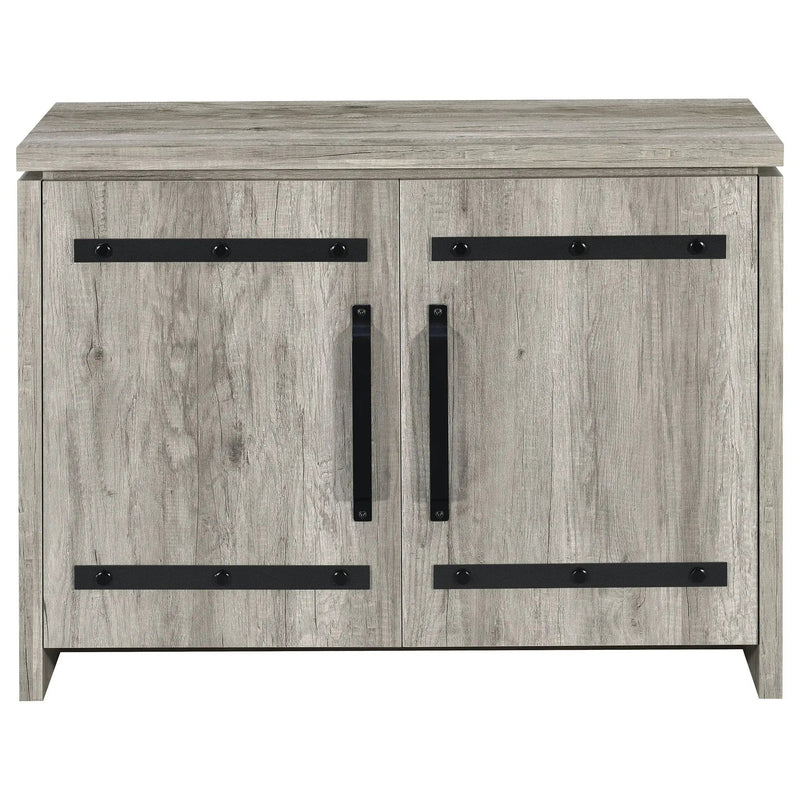 2 Door Accent Cabinet With Accents - Gray