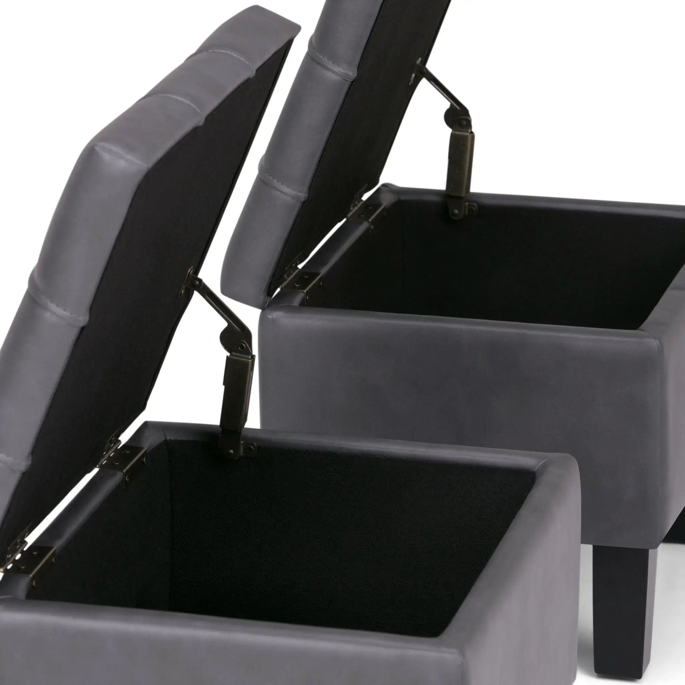Dover - 3 Piece Storage Ottoman Contemporary Design by HouseOfZazla