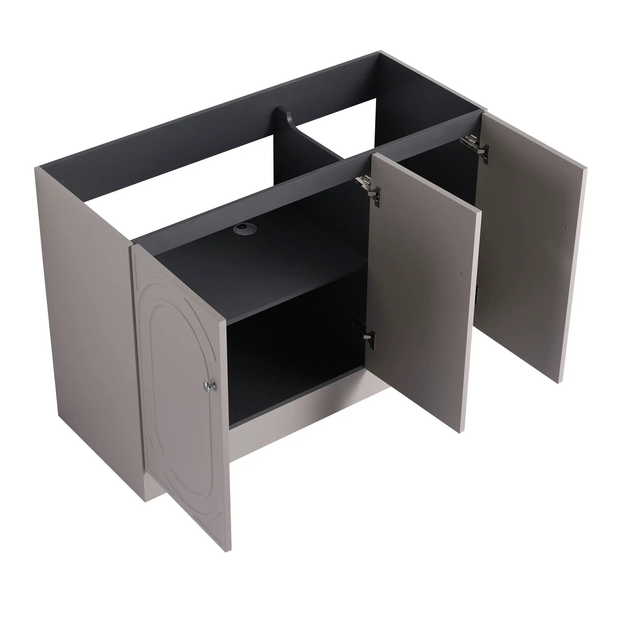 Modern Freestanding Bathroom Vanity With Soft Close Cabinet Doors by HouseOfZazla