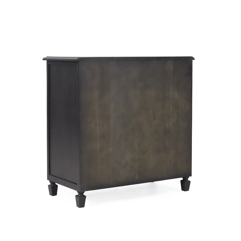 Newell Cane 3 Drawer Dresser - Dark Gray by HouseOfZazla
