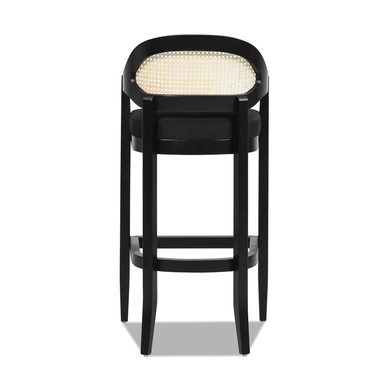 Americana - Mid-Century Modern Cane Back Counter Stool by HouseOfZazla