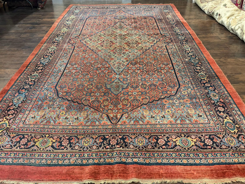 Antique Persian Bijar Rug 7x15 by Jewel Rugs