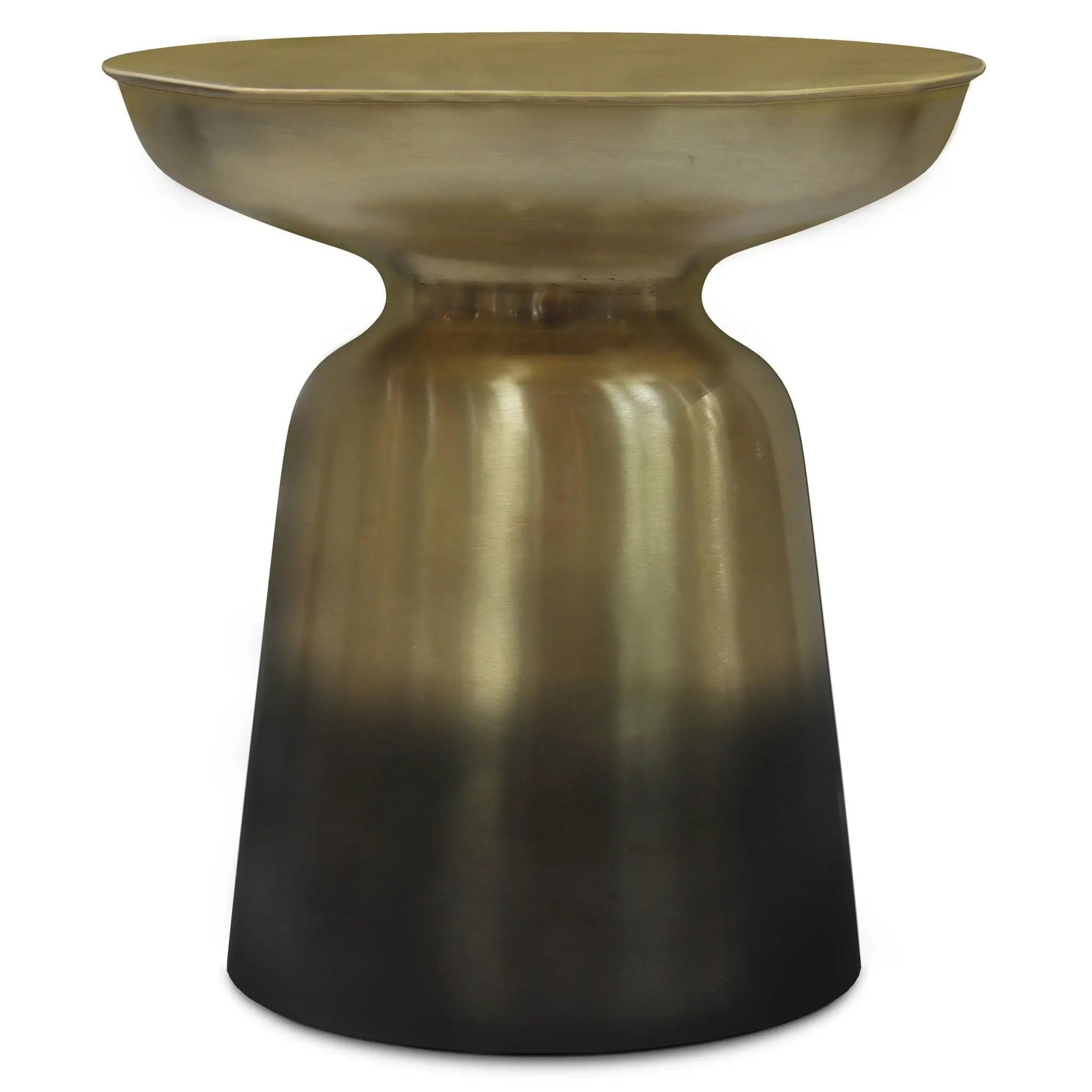 Toby - Metal Accent Table - Gold / Black Ombre by HouseOfZazla