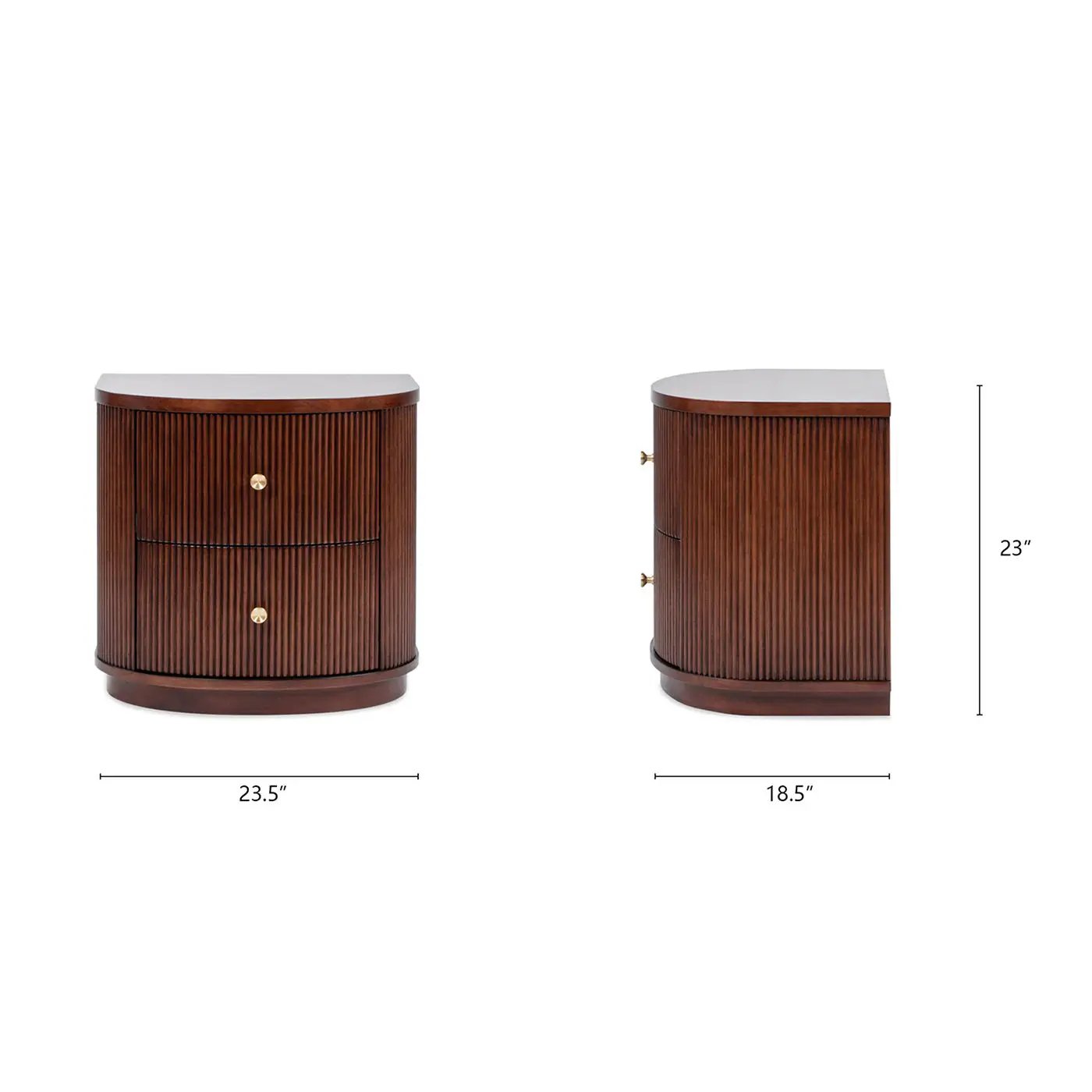 Valentine - 2 Drawer Storage Side Table by HouseOfZazla