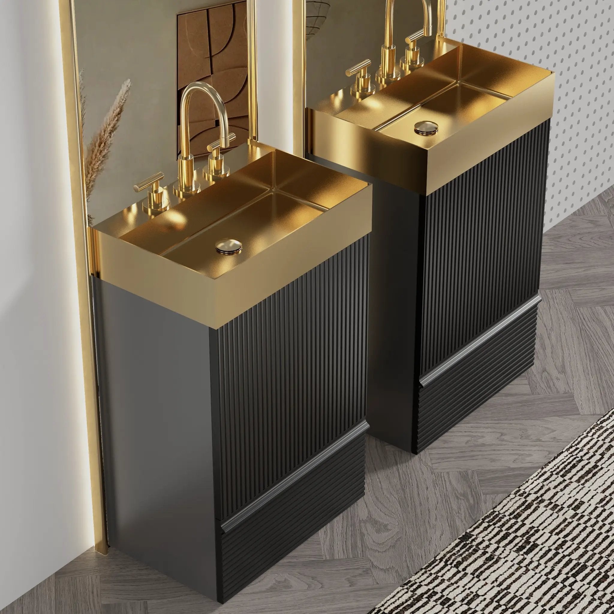 Gada 20" Striped Matt Bathroom Vanity by HouseOfZazla