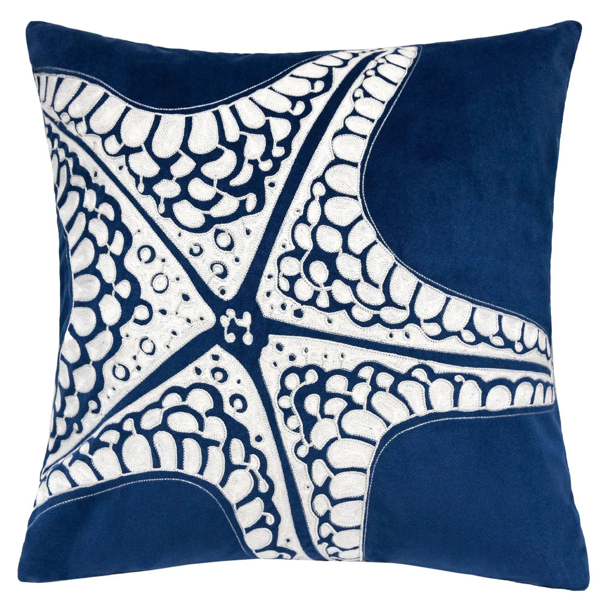 Seastar Starfish Pillow Cover - Indigo by Unique Piece Furniture