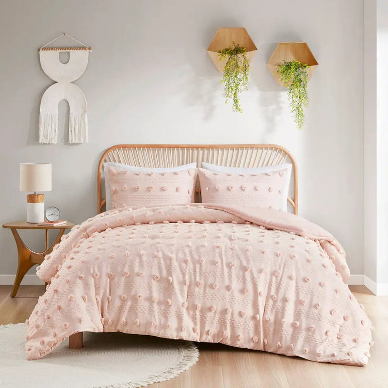 Full/Queen Clip Jacquard Comforter Set by HouseOfZazla