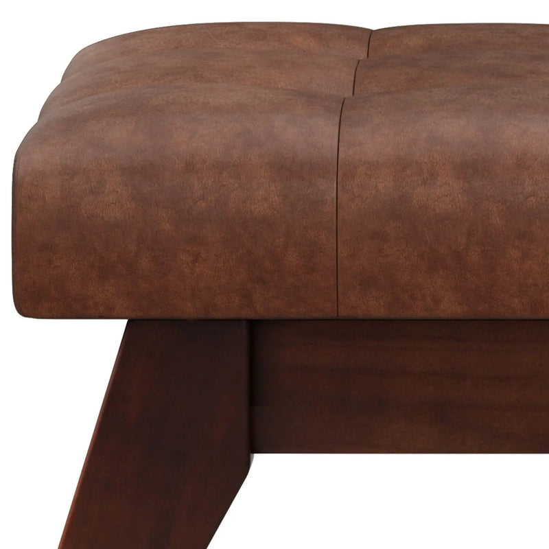 Draper - Upholstered Mid Century Tufted Ottoman Bench by HouseOfZazla