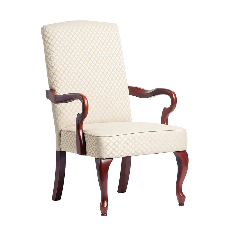 Delaney - Elegant Gooseneck Arm Chair With High Back by HouseOfZazla