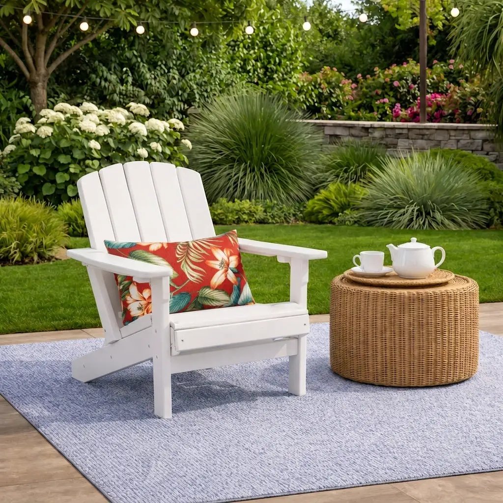 2 Pack Outdoor Lumbar Pillow Covers - Red Tropical by HouseOfZazla