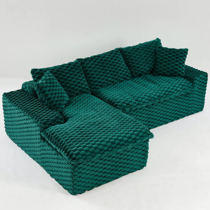Modular Sofa, Convertible Twin Seat With Chaise Lounge by HouseOfZazla