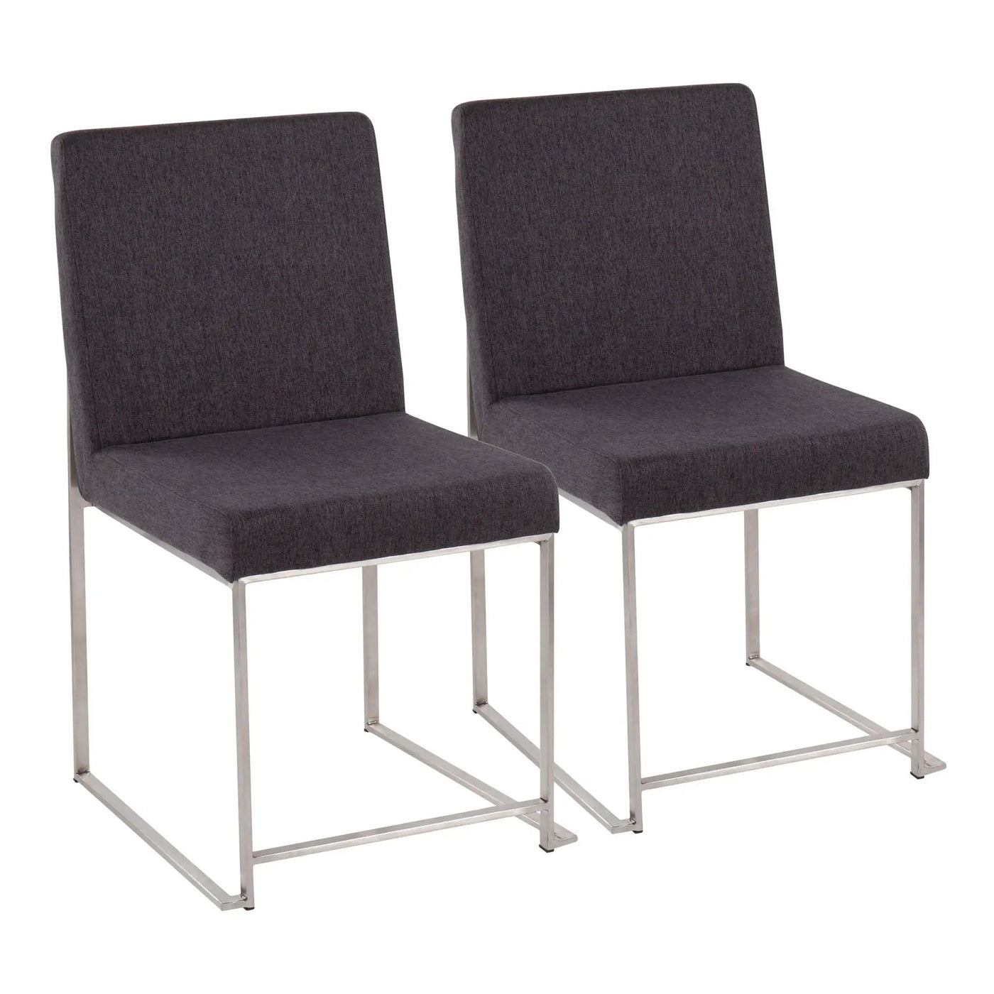 Fuji - Contemporary High Back Dining Chair, Modern Elegance (Set of 2) by HouseOfZazla