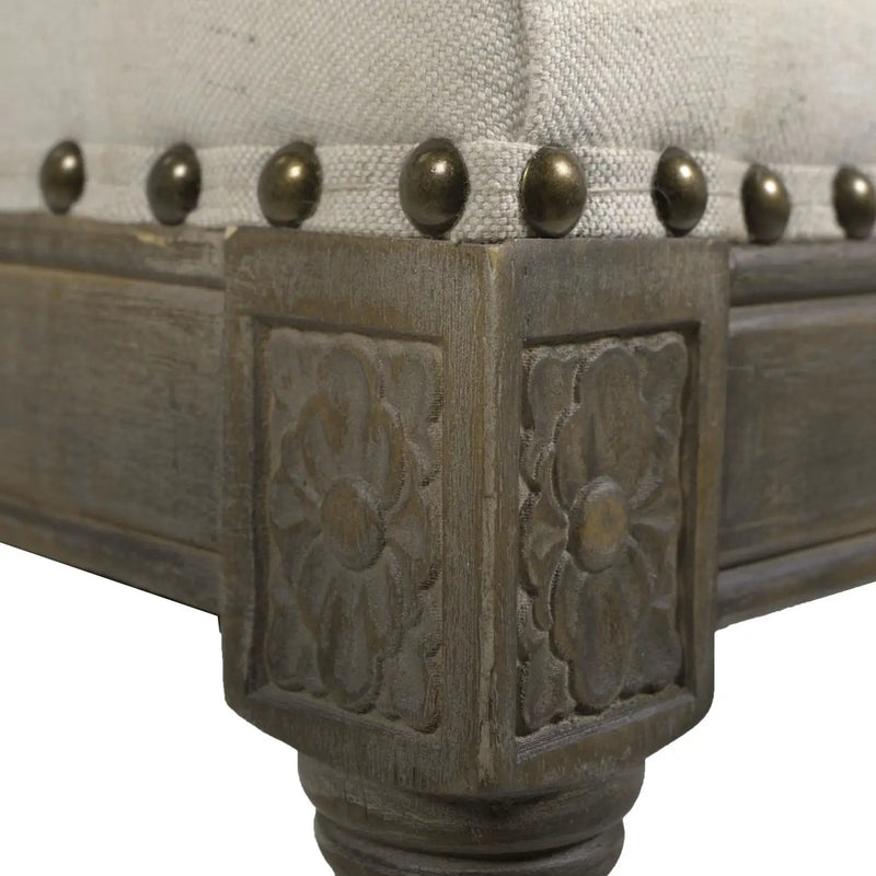Paris - Farmhouse Counter Height Bar Stool With Backrest by HouseOfZazla