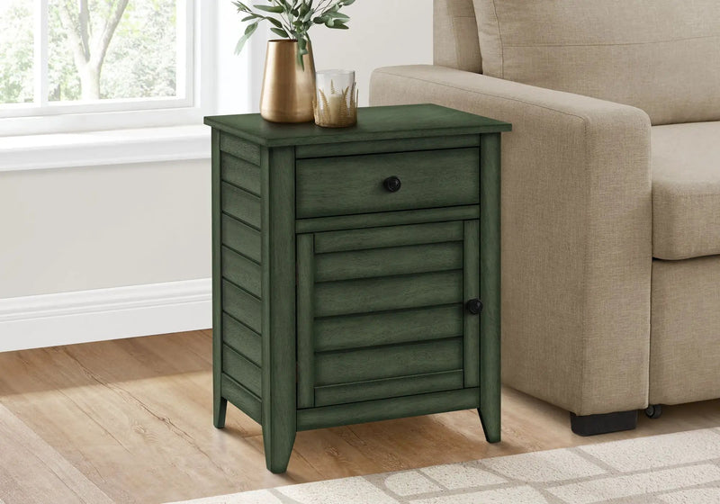 Accent Nightstand, Storage Drawer, Transitional by HouseOfZazla