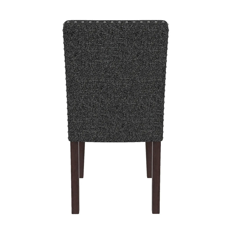 Upholstered Dining Chair With High Back Design (Set of 2)