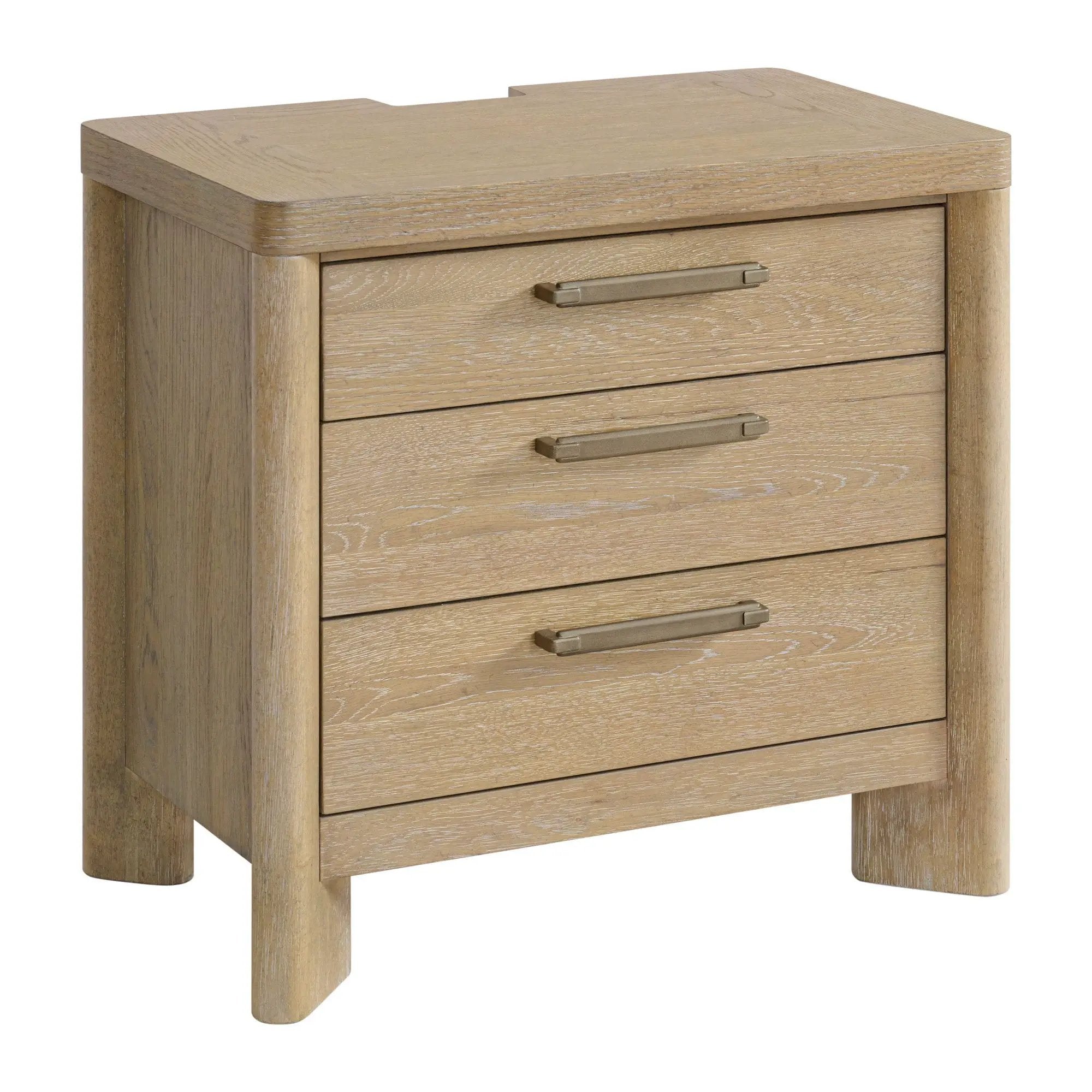 3 Drawer Nightstand - Tan by Unique Piece Furniture