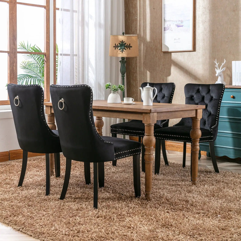 Nikki - High-End Tufted Dining Chair (Set of 2) by HouseOfZazla