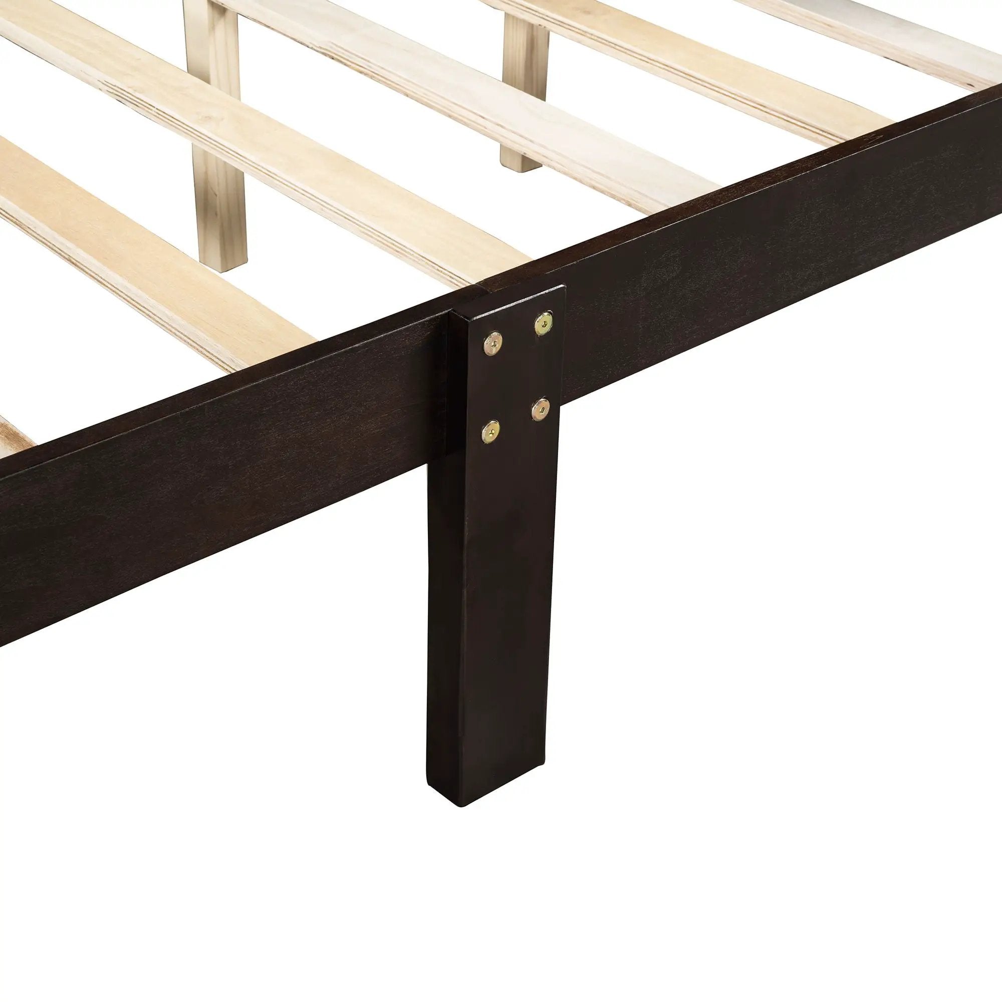 Platform Bed Frame Mattress Foundation Sleigh Bed With Headboard / Footboard / Wood Slat Suppor by HouseOfZazla