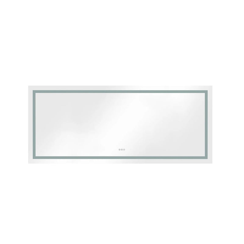 72" LED Bathroom Mirror with Front and Backlight by HouseOfZazla