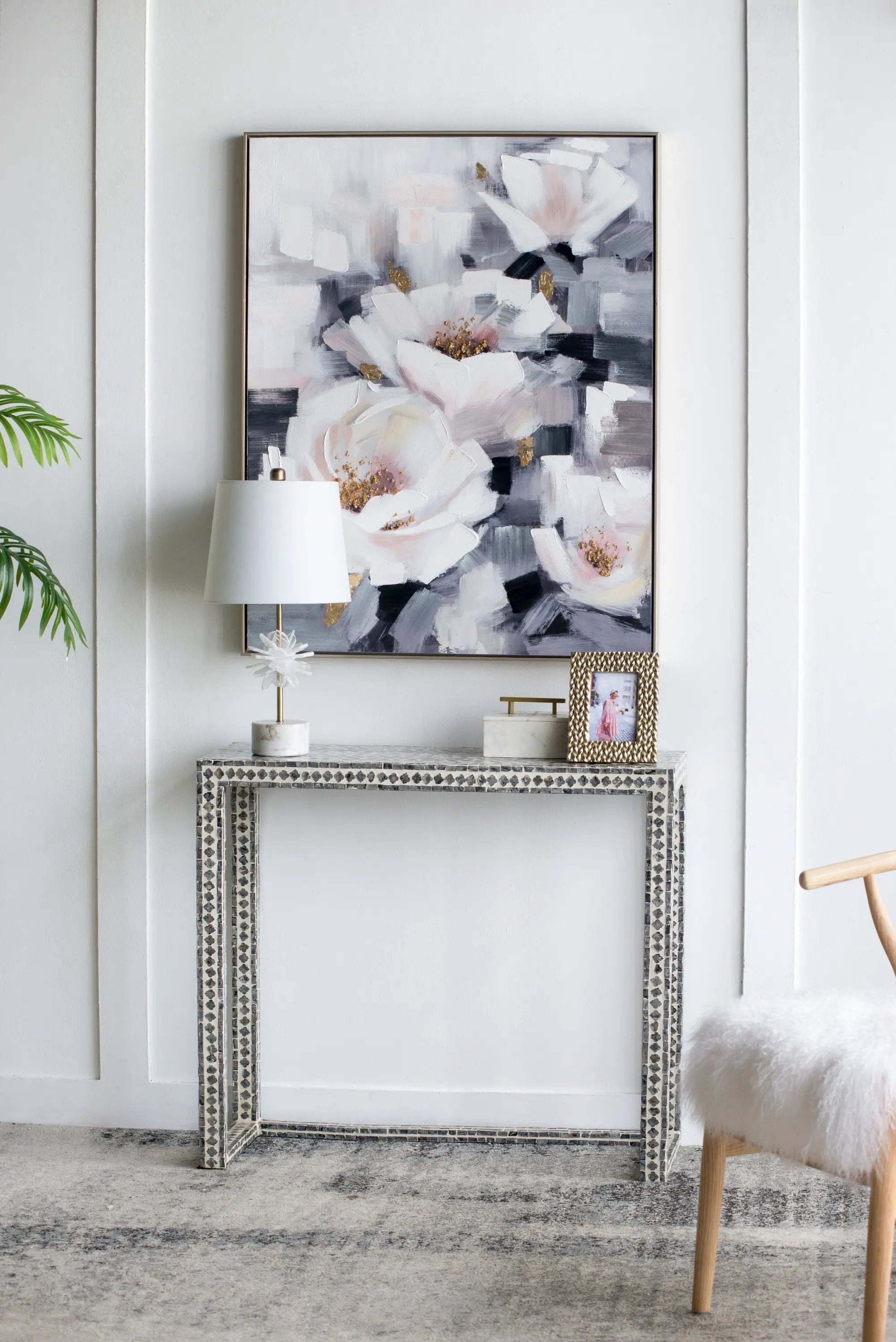 Sarah Framed Floral Wall Art, Large by HouseOfZazla