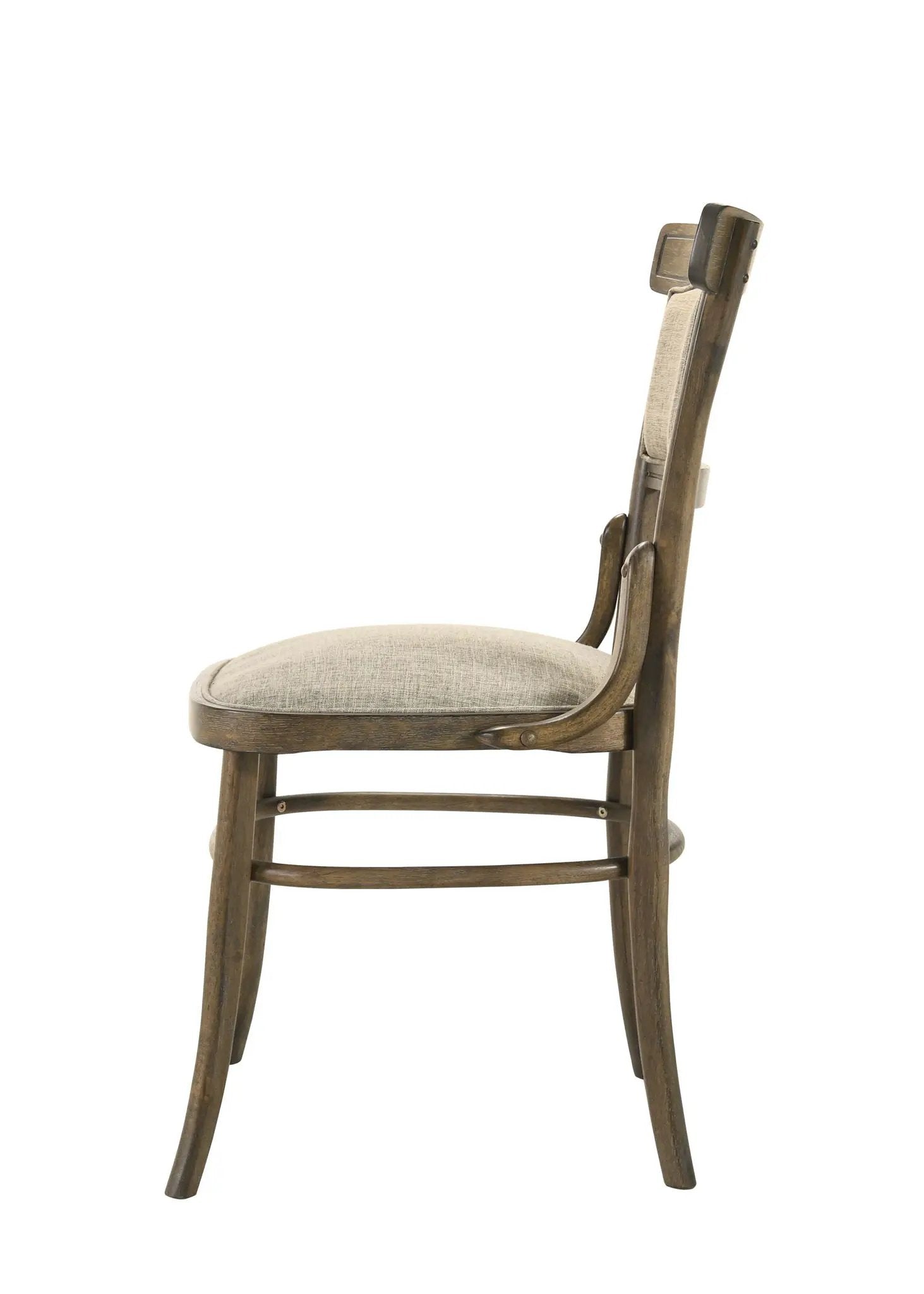 Bistro - Wide Dining Chair With Cushion (Set of 2) - Vintage Walnut by HouseOfZazla