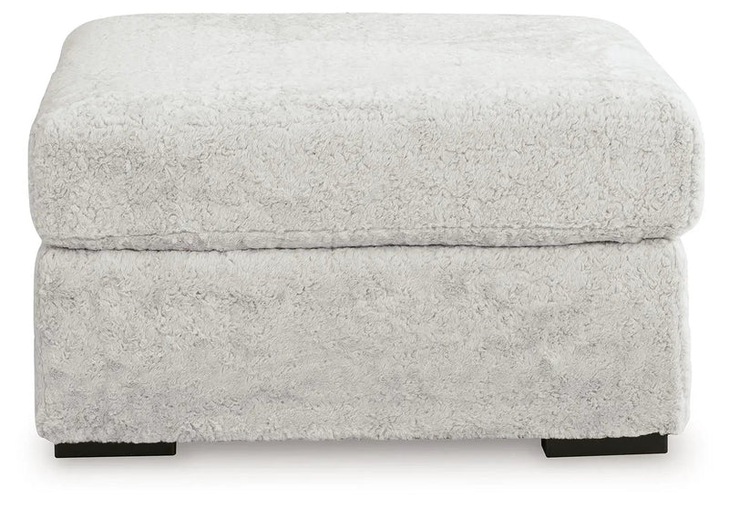 Cuddle Plush - Oversized Accent Ottoman - Arctic by Unique Piece Furniture