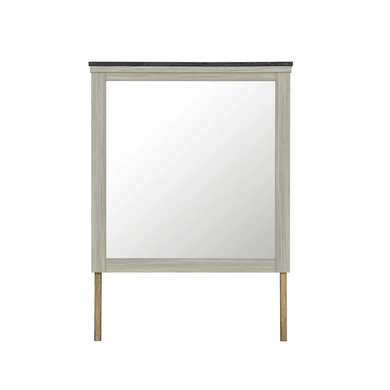 Augusta - Mirror With Sleek Frame, Large Scale Mirror For Dresser - Beige Brown by Unique Piece Furniture