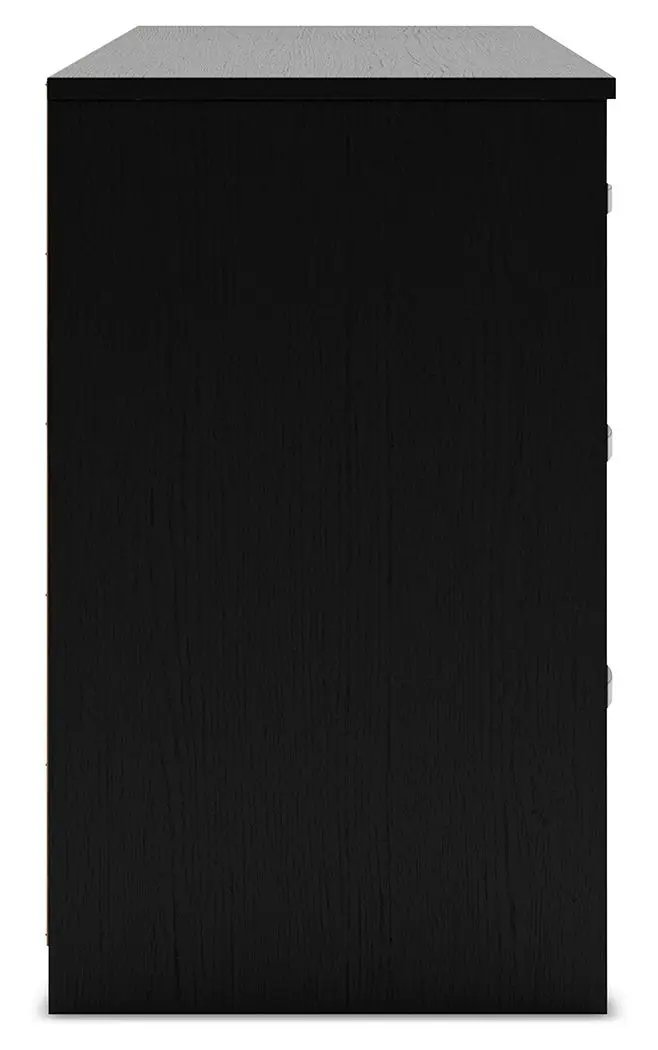Finch - Six Drawer Dresser - Black by Unique Piece Furniture