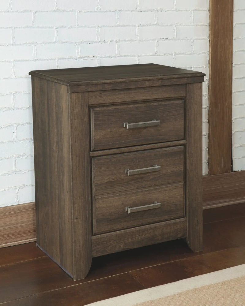 Juararo - Two Drawer Night Stand - Dark Brown by Unique Piece Furniture