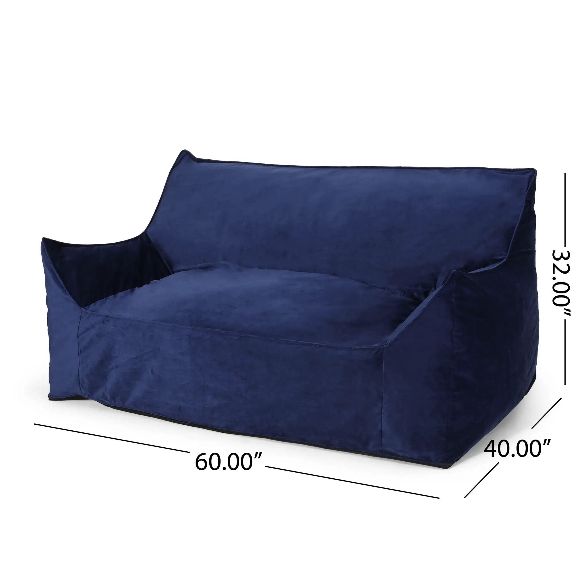 Fila - een Oversized Seater Bean Bag Chair With Armrests by Unique Piece Furniture