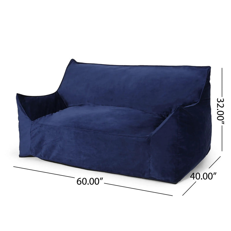 Fila - een Oversized Seater Bean Bag Chair With Armrests by Unique Piece Furniture