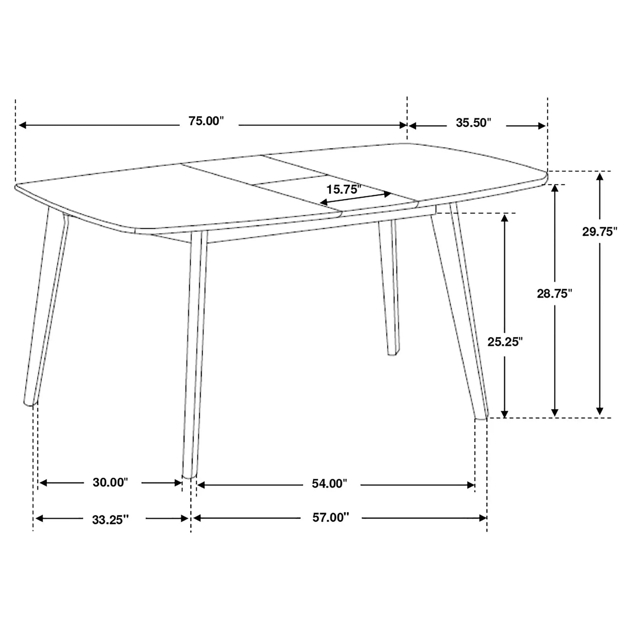 Redbridge Rectangular 7-piece Dining Set Natural Walnut by Unique Piece Furniture