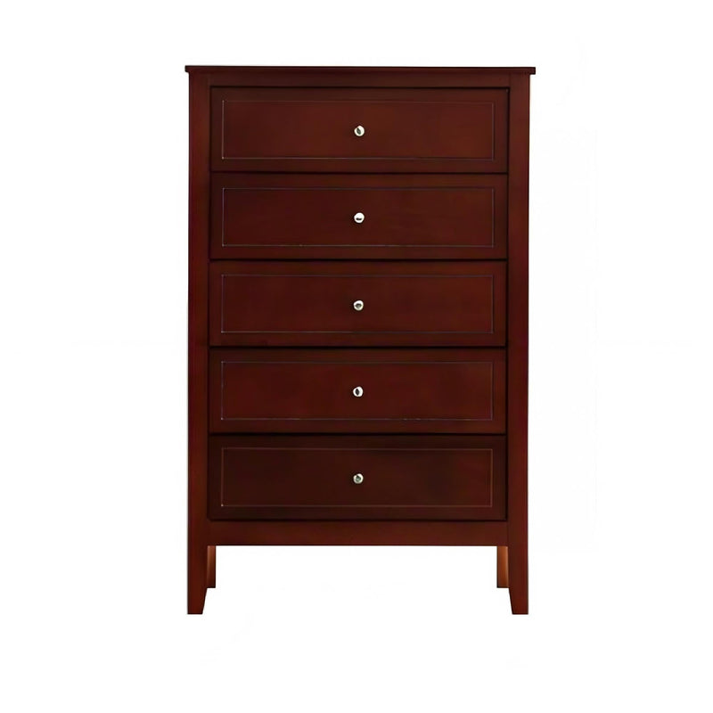 Daniel - Chest, 5 Drawer Storage Unit - Cherry by HouseOfZazla