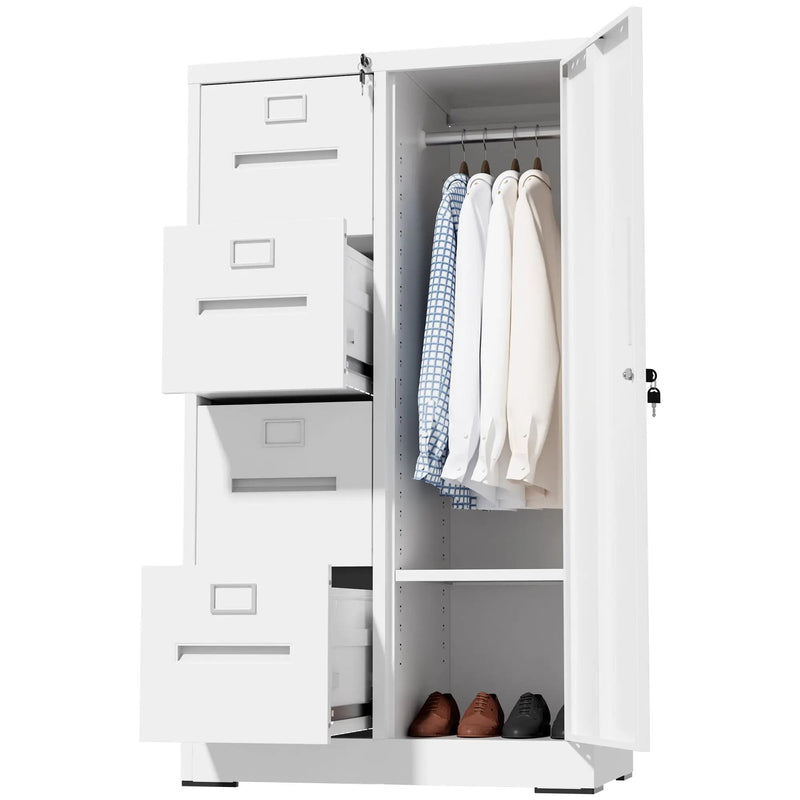 Storage Vertical Filing Cabinet With Lock