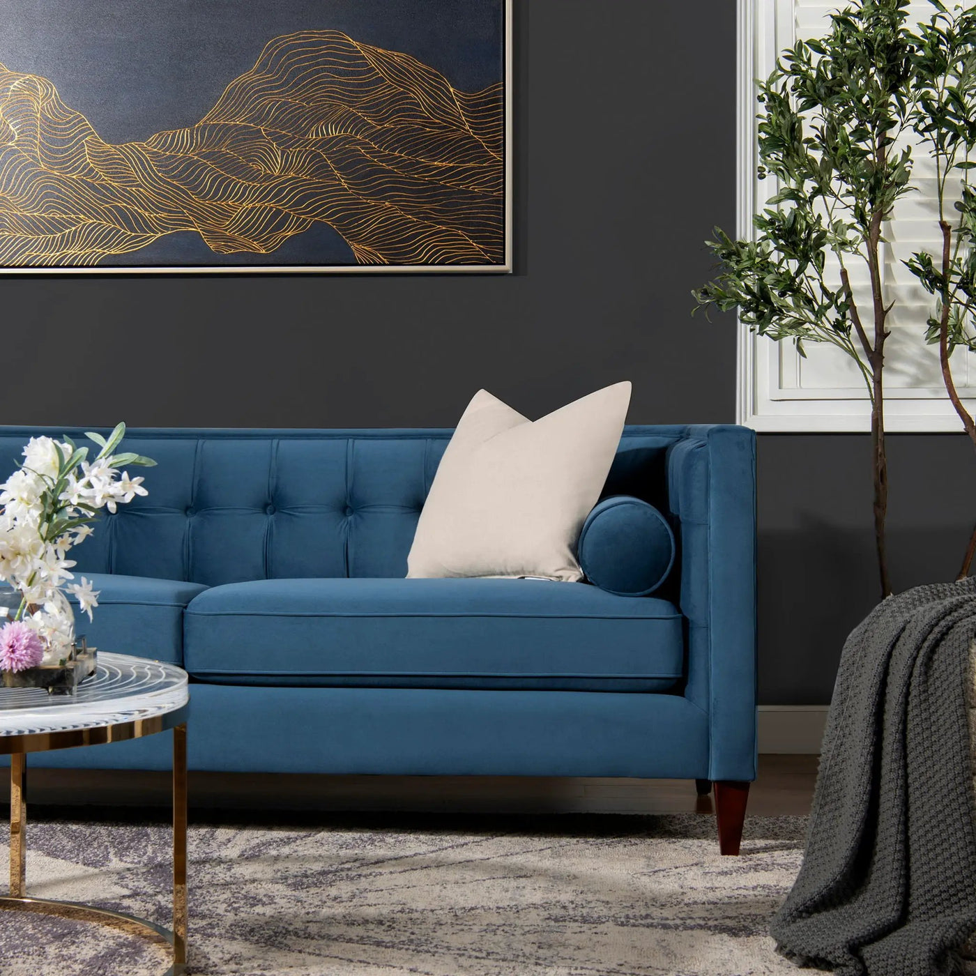 Jack - Modern Tuxedo Tufted Sofa by Unique Piece Furniture